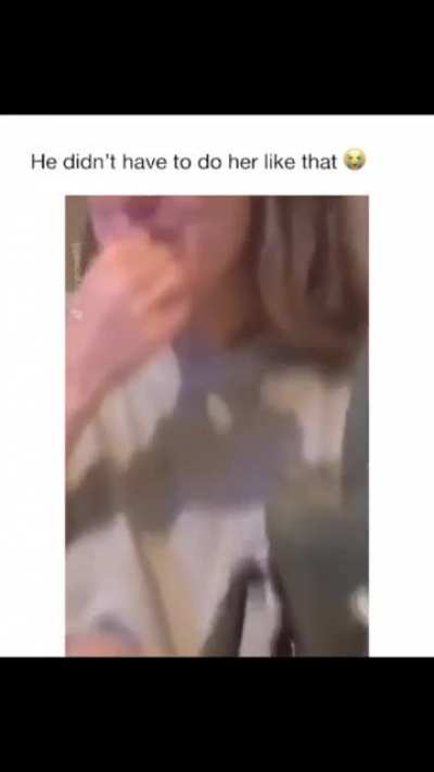 So I busted