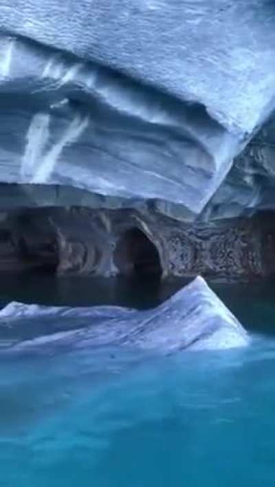 🔥The Marble Caves of Chile, The caves are situated in the Patagonian Andes on a peninsula of marble that borders Lake General Carrera The formation has taken more than 6,000 years