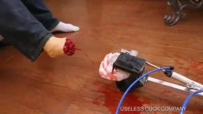 A sock removal app and robot exists
