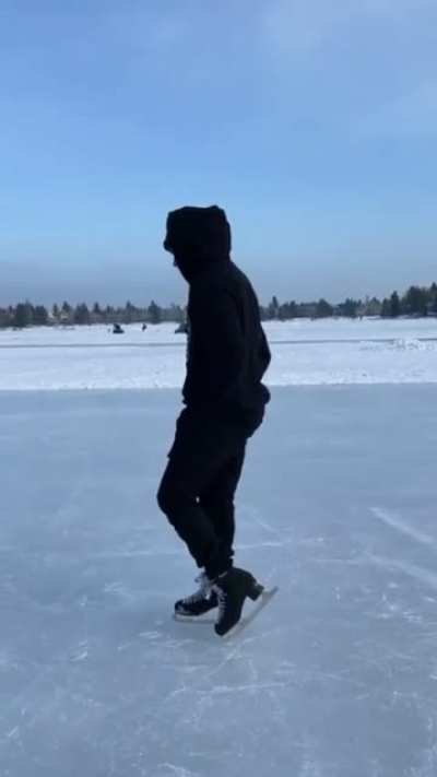 Performing the "Micehael Jackson" moonwalk