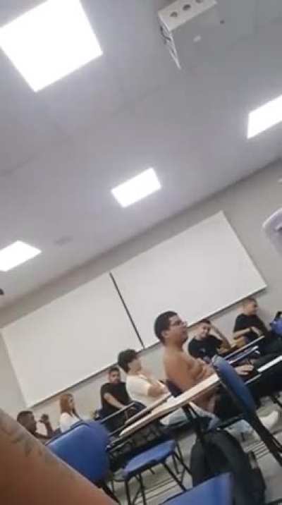 College classroom freakout
