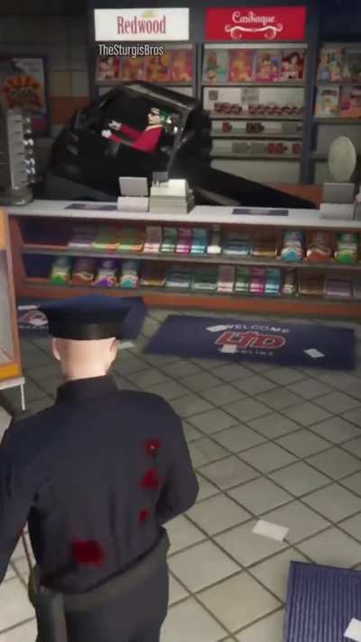 Met this weird gas station clerk after my shift today&hellip;