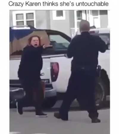 She thinks she can control police officer