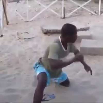 some guy that eats sand