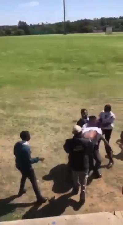 Fight breaking out in school