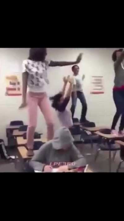 Never stand on a mans desk