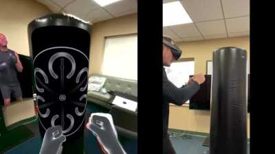 Heavy Bag + Mixed Reality Early Demo - Liteboxer