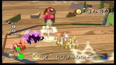 I encountered this strange glitch in Pikmin 2. Anyone know what caused it?