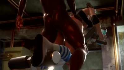 Claire Redfield Working Out Hard (EddyProductions) [Resident Evil]