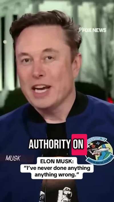 Has Elon Ever Done Anything Wrong? (satire)