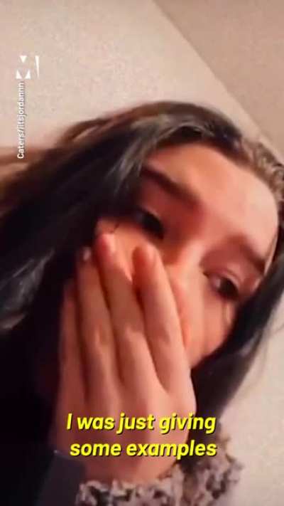 She must be so embarrassed XD