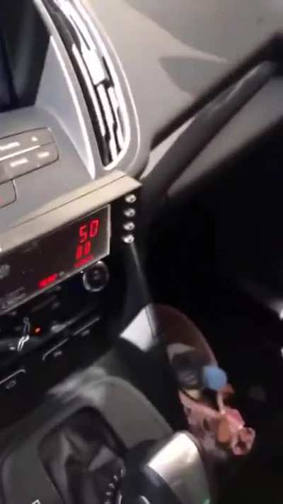 Perv sniffs and licks a woman&rsquo;s car during her lunch break. She&rsquo;s forced to drive away while he clings onto the hood of her car.