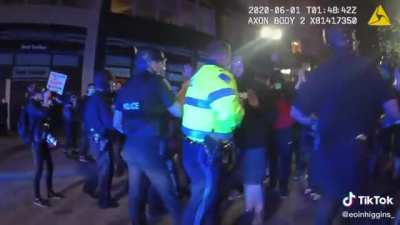 Video shows cops attacking BLM protesters during the George Floyd protests in Boston on 5/31