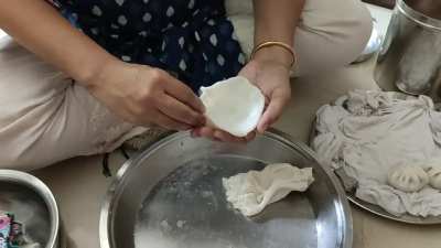 Making "ukdiche modak", credits: meri mataji