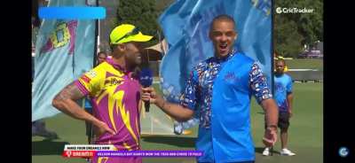 ‘He is lying in bed with my sister- Faf du Plessis’ reason behind Hardus Vilioen’s absence in one MSL match.