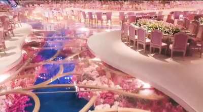 Decor for a Qatari royal wedding