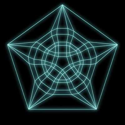 Generating a geometric pattern using subdivisions. Source code in comments