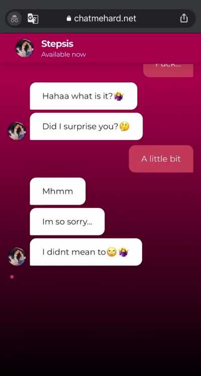 When your stepsis texts you from the bathroom [Part 5]