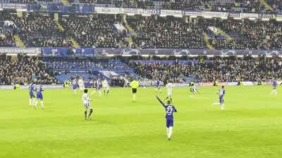 Buildup of Werner&rsquo;s goal from the stands