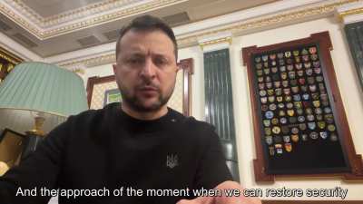 "The enemy's plans, the work of the Russian defense industry &ndash; there are signals that they are slowing down. We will help them to slow down even more." - President Zelenskyy's address, 21st December 2023