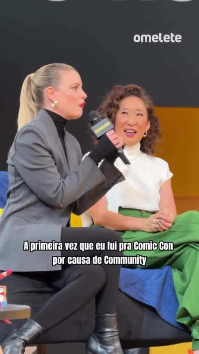 At the "Invincible" CCXP Panel with Sandra Oh