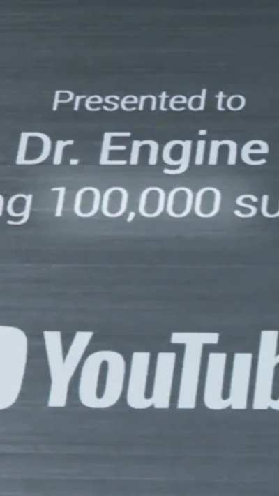 Finally, my 100k creator award button arrived...