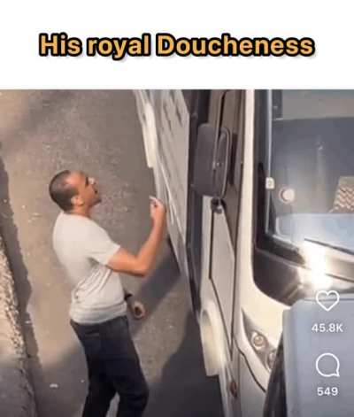 Some people just ride the bus, he provokes it.