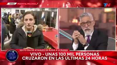 Plena guerra entre ucrania y rusia, y los periodistas de aca de argentina preguntan por el covid.