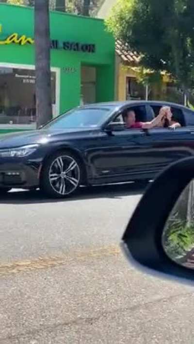 People aren&rsquo;t too happy Trump supporters are driving around LA