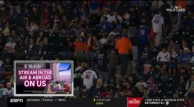 [Highlight] Mets fans file out of the stadium during a Friday night playoff game, after a disastrous start by Max Scherzer and the Mets lack of hitting