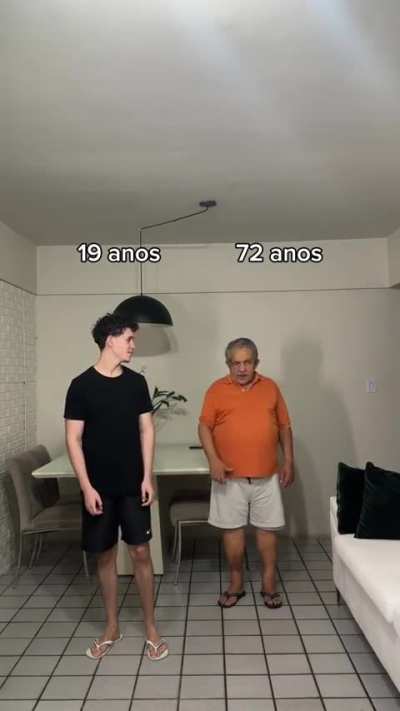 19 anos e 72 anos na inf&acirc;ncia