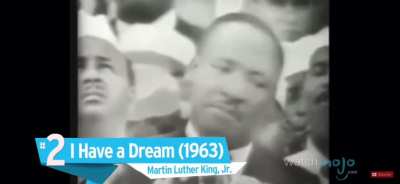 Really glad to see WatchMojo finally updated their &ldquo;greatest speeches of all time&rdquo; list