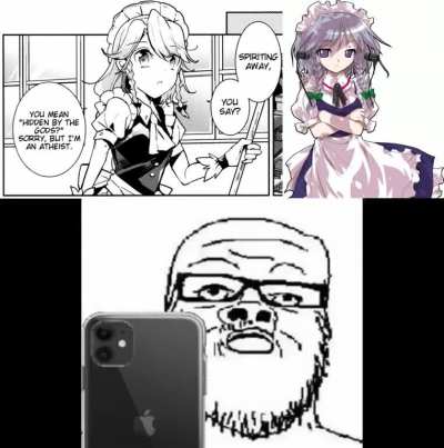 sakuya fucking loves fucking loves fucking loves science (incomprehensible wojak warning)