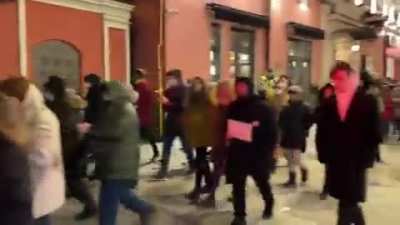 In Moscow, people are chanting 