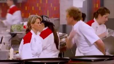 "Four Ceasar salads, three shrimp, one plain."