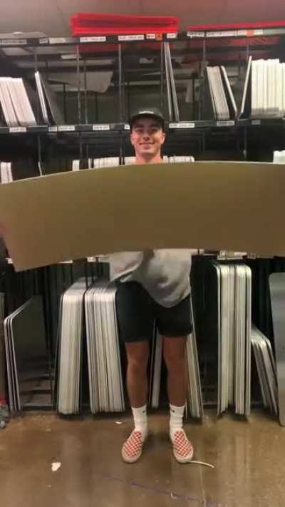 The sound these sheets of metal make