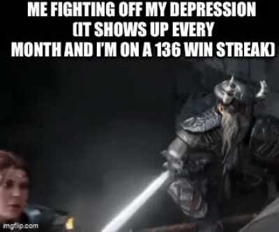 With every victory, I learn its tactics, and thus I fight better. 