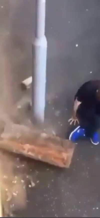 Wcgw climbing a old broken down brick wall…