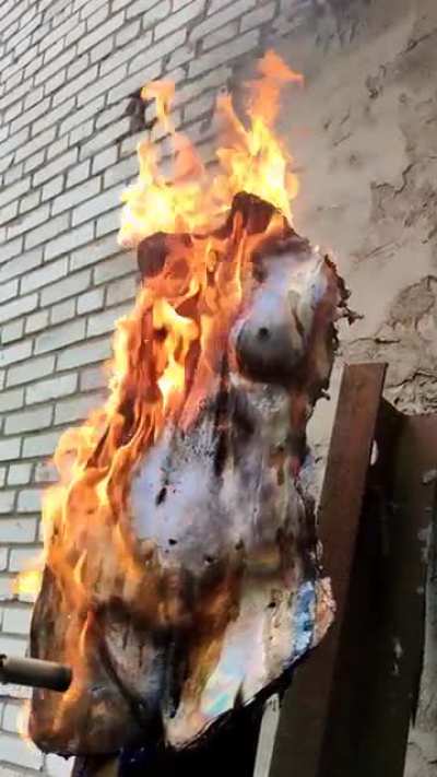 I like that. Burning wax of copper