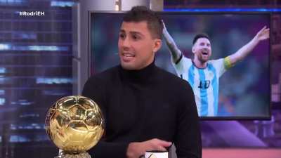 Rodri, actual Balón de Oro: ¿El mejor jugador de todos los tiempos? No tengo dudas... Messi