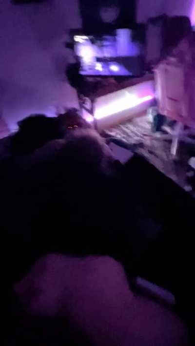 Using my sissy bf's ass while he plays video games is my favorite thing 🤤[OC]