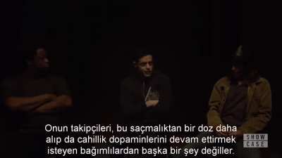 Mr. Robot S2 I EP3'ten bir kesit. Sizce din mensupları bu arg&uuml;manlara karşı ne savunuyor olabilirler