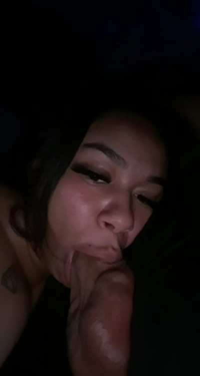 Sucking On His Dick Like A Thumb While Deep Down My Throat.