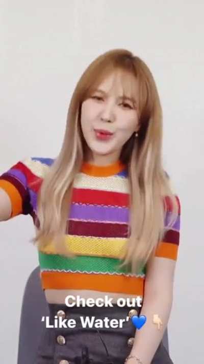 210405 WENDY - &lsquo;Like Water&rsquo; Promotional Video via Instagram Story