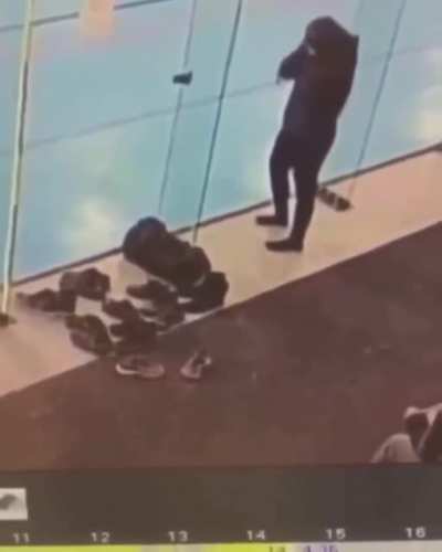 I know it&rsquo;s A security camera but those people had two chances to help her 😂
