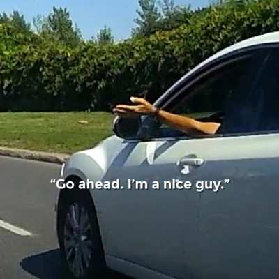 &ldquo;I&rsquo;m in your lane, but you can go ahead though&rdquo;