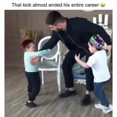 to kick his opponent