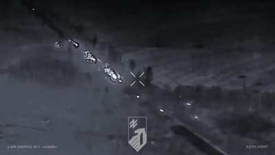 Russian assault column destroyed by Ukrainian 1st Army Corps "Azov" in the Dobropillia direction. 16.12.2025