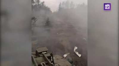 Ru POV: BMPT "Terminator" in the trenches near Kremennaya.