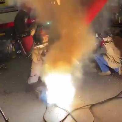 Stick welding for giants?